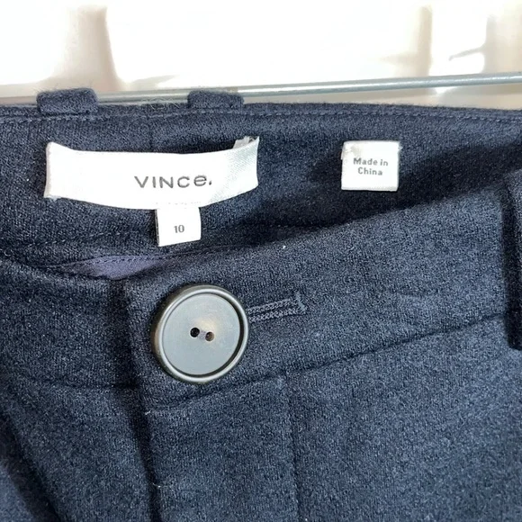 NEW Vince 67% wool Mid Rise Cozy Stitch Front Pant SZ 10. (97) - Picture 2 of 4